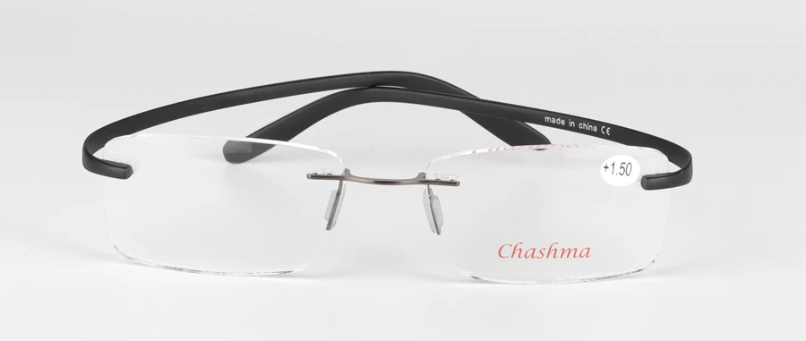 Chashma бренд Lesebrille TR90 очки лупа без оправы ультра светильник очки Рамка очки для чтения с Чехол диоптрий 1,5