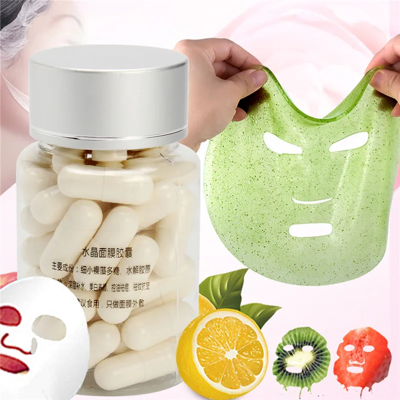 50 шт. коллагеновый белок Bioactive Peptides Хрустальная капсула маска порошок для