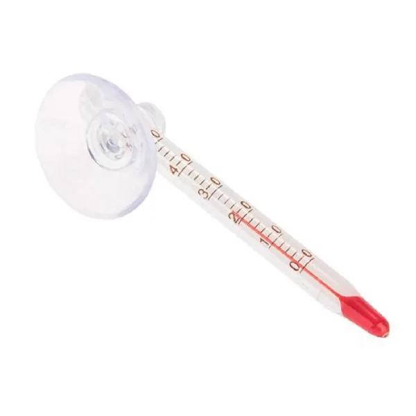 white sucker 6cm Аквариумный погружной стеклянный термометр с всасывающим гидрометром аквариумный пылесос аксессуары для аквариума инструменты - Цвет: white sucker 6cm