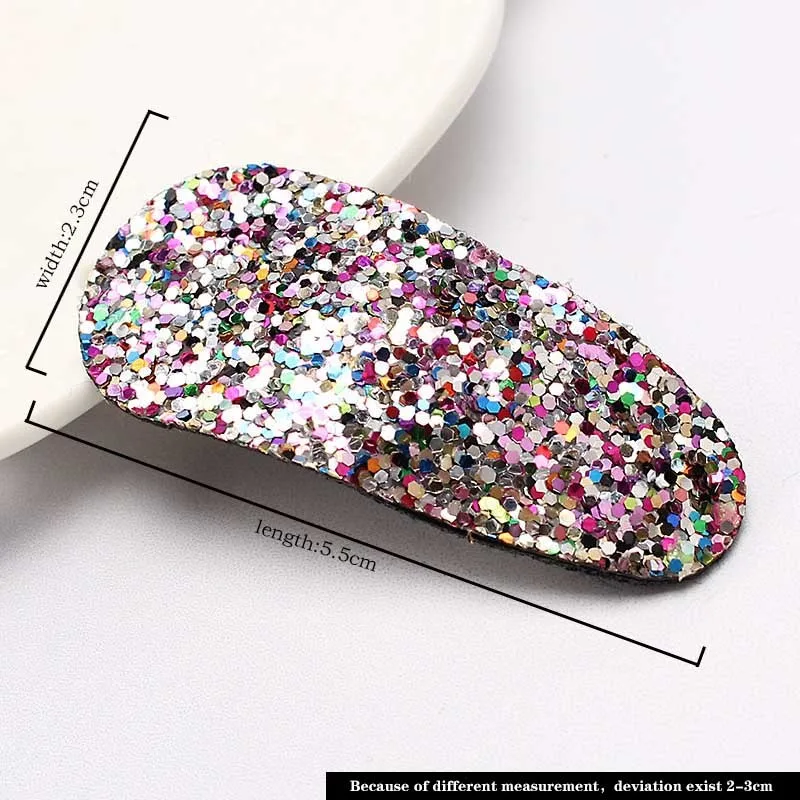 Hot Sequined Kids Hair Clip Glitter Handmade BB Clips Multi-Color Sweet Sequins Barrette Toddel Accessories | Аксессуары для