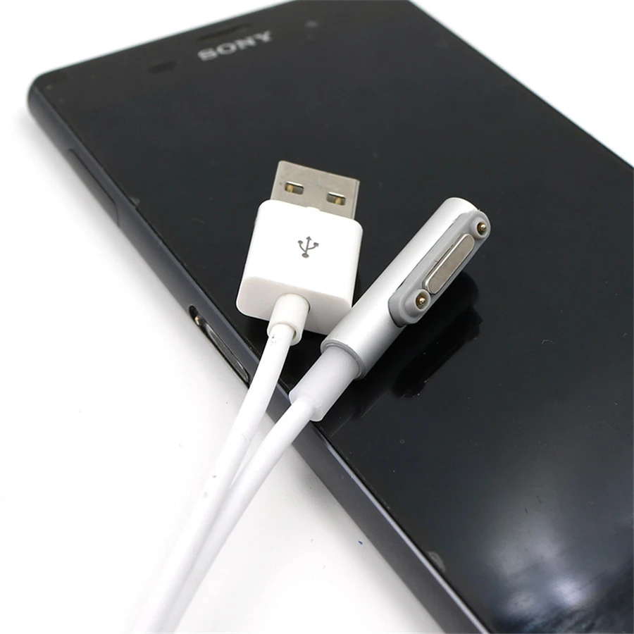 Магнитное зарядное устройство USB кабель для sony Xperia Z3 L55t Z2 Z1 Compact XL39h USB кабели Настольный Магнитный зарядный кабель