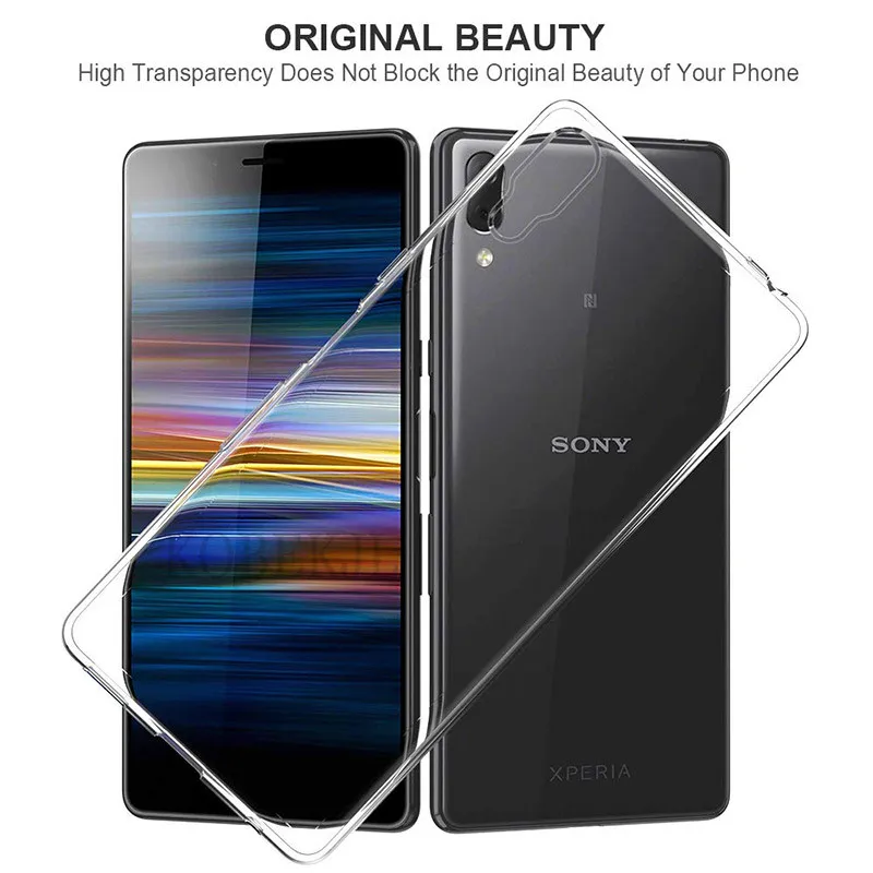 Чехол для Sony Xperia L3 чехол Мягкая силиконовая прозрачная задняя крышка телефона L 3