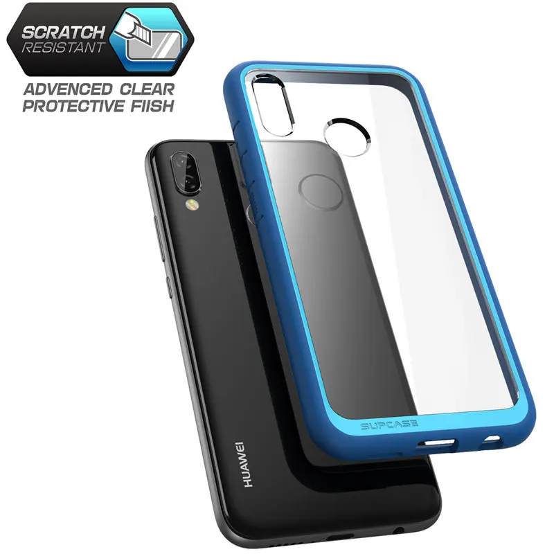 SUPCASE для huawei P20 Lite чехол UB стиль серии антидетонационный Премиум гибридный защитный ТПУ бампер+ PC прозрачная задняя крышка чехол