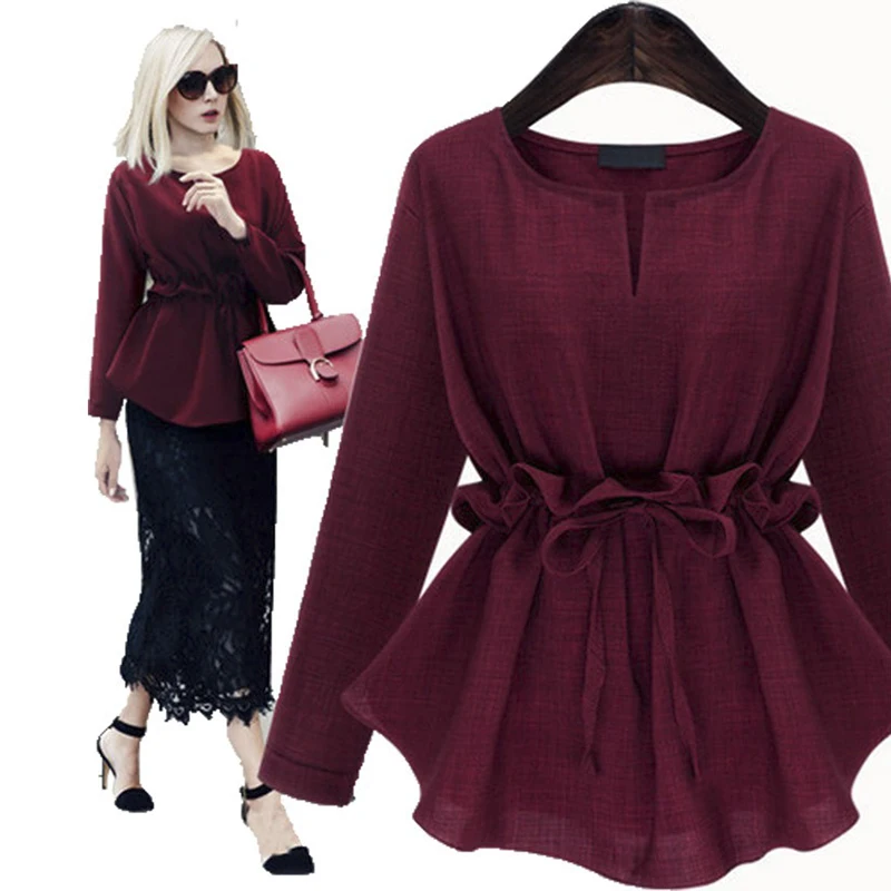Новинка весенние женские блузки осенние рубашки модные Vestido большие размеры