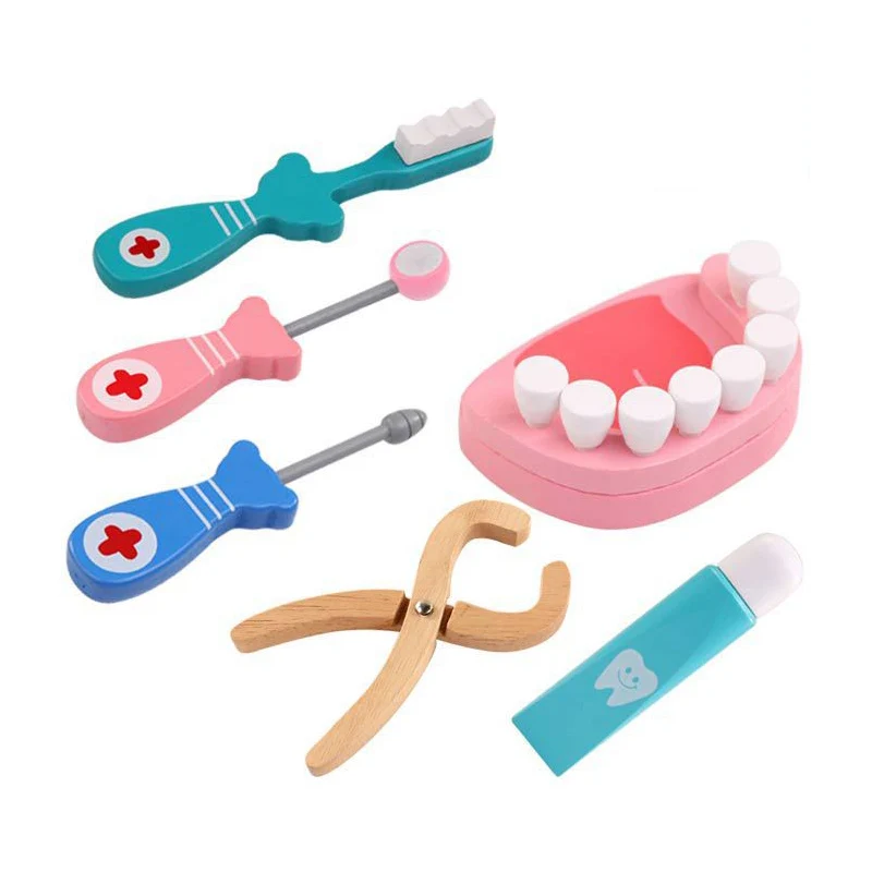 6 шт Деревянный Детский Косплей доктора Медсестра Медицинский Набор Детей