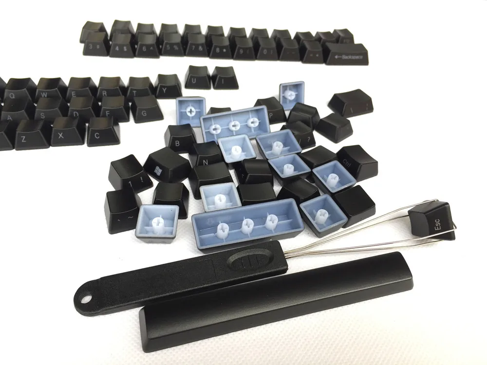 Cool Jazz Keycaps с лицевой/боковой печатью подсветкой черный 104/87 Cherry MX для Tenkeyless 87/104/108