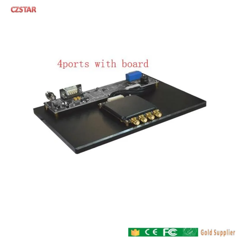 4ports module board 15 м длинный диапазон 35 м Impinj R2000 RFID фиксированный считыватель с 4 портами антенна RS232 RJ45 TCP IP инвентарная бирка для управления складом - Цвет: 4ports module board