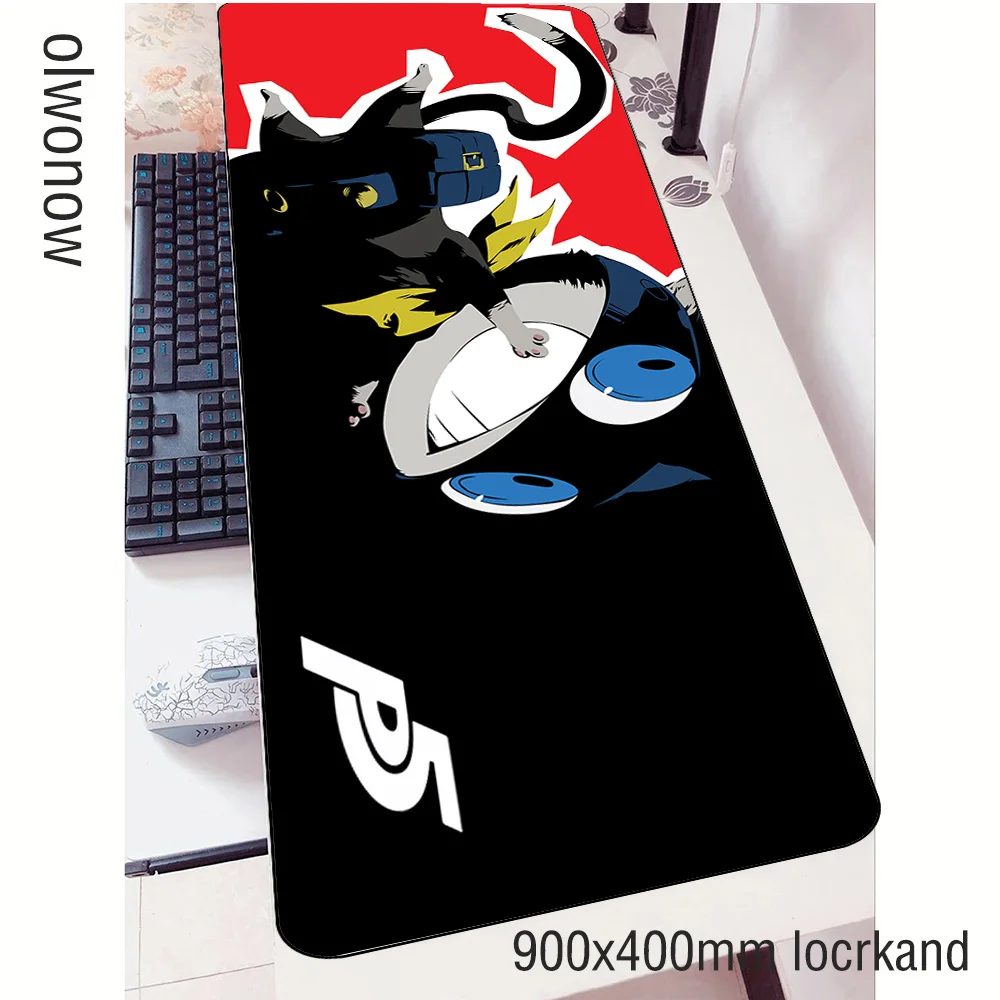 Persona 5 padmouse 900x400x3 мм игровой коврик для мыши Новое поступление коврик для мыши геймерский компьютерный Настольный коврик с рисунком из аниме notbook mousemat pc