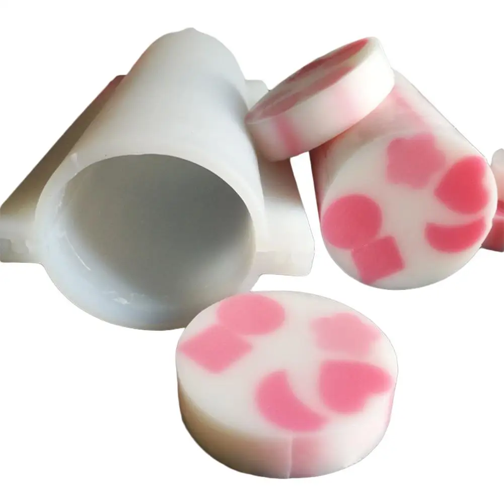 Горячая 1000 мл округлая форма для мыла рук Модель Трубки силиконовая длинный