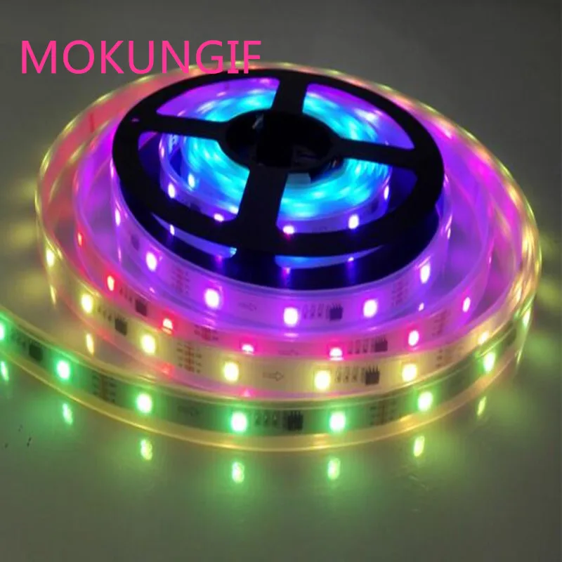 50 м 10X5M WS2818 (обновленная версия WS2811) 5050 RGB Светодиодная лента 30 светодиодов/м 60 DC12V