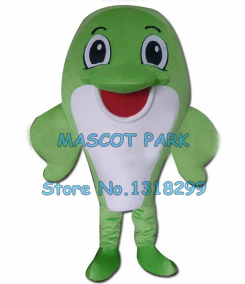 

green dolphin mascot costume for adult new custom marine sea animal whale theme anime cosply costumes carnival fancy 2858