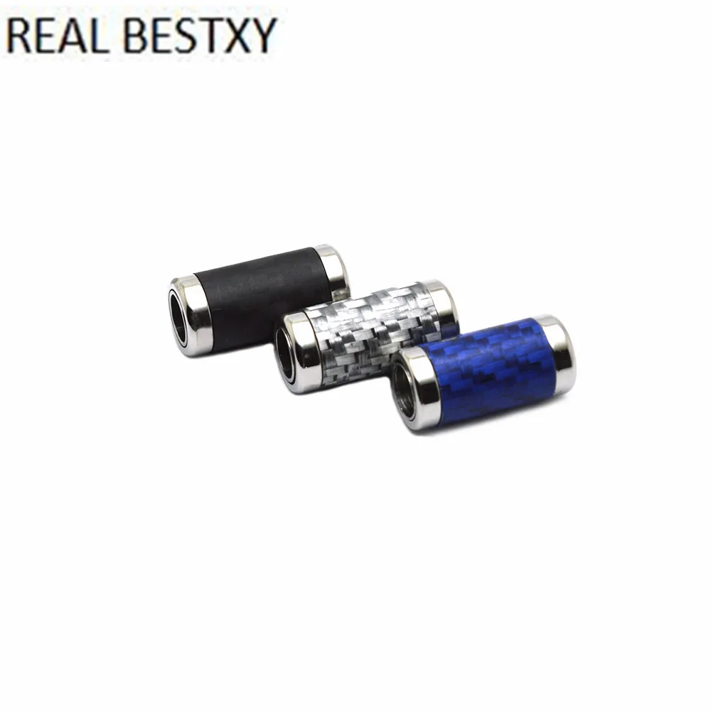 Настоящее BESTXY 2 шт./лот, синий/серый/черный, нержавеющая сталь, углеродное волокно, застежка с магнитной застежкой из углеродного волокна для браслета