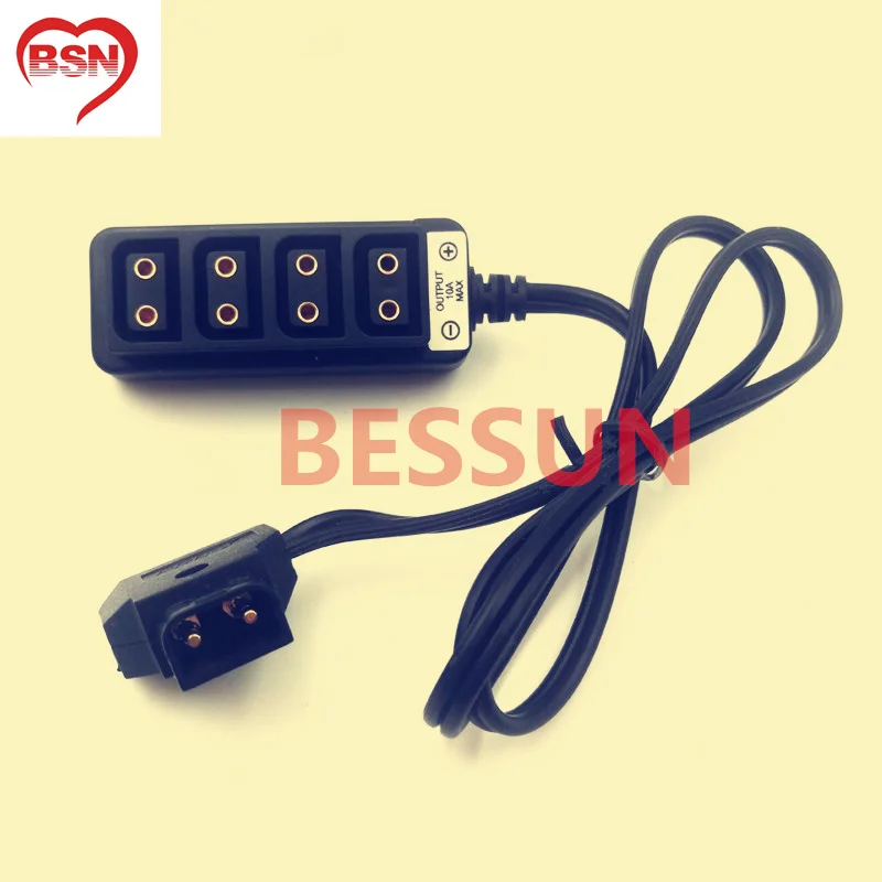 ARRI красная штепсельная Вилка для камеры источник питания 1/4 Stripslug 5 pin (мама) длина 1