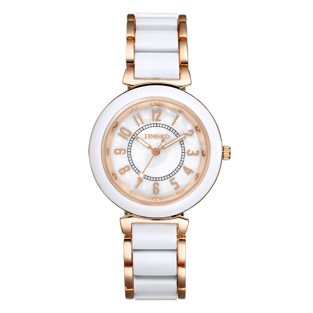 Time100 женские модные наручные часы Покрытием Сплава Имитация Керамики Ремешок