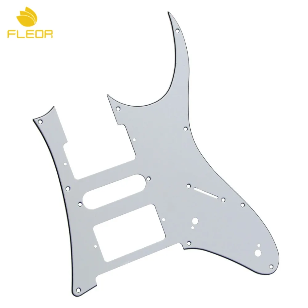 FLEOR 9 отверстий для электрогитары Pickguard Pick Guard HSH w/Винты RG 7V Style Guitar белый 3 слоя|guitar