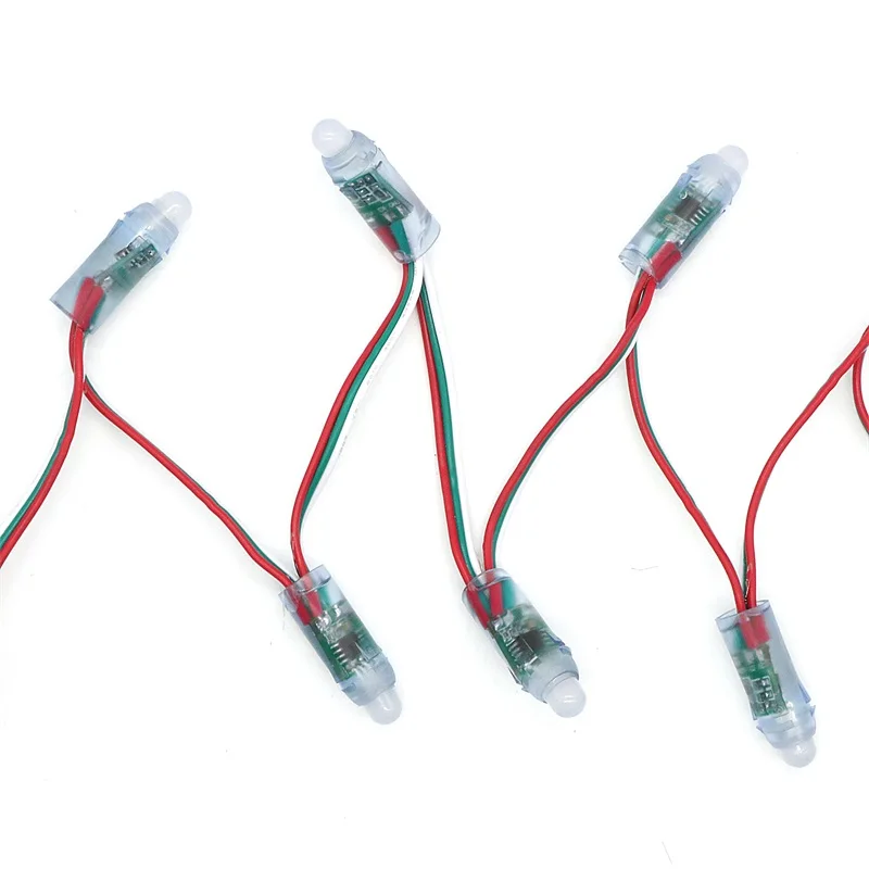 SZYOUMY WS2811 1903 IC RGB полный Цвет 12 мм Пиксели цифровой адресный 5 V 12 V мечта Цвет светодиодный пиксельный модульный IP68 Водонепроницаемый точка