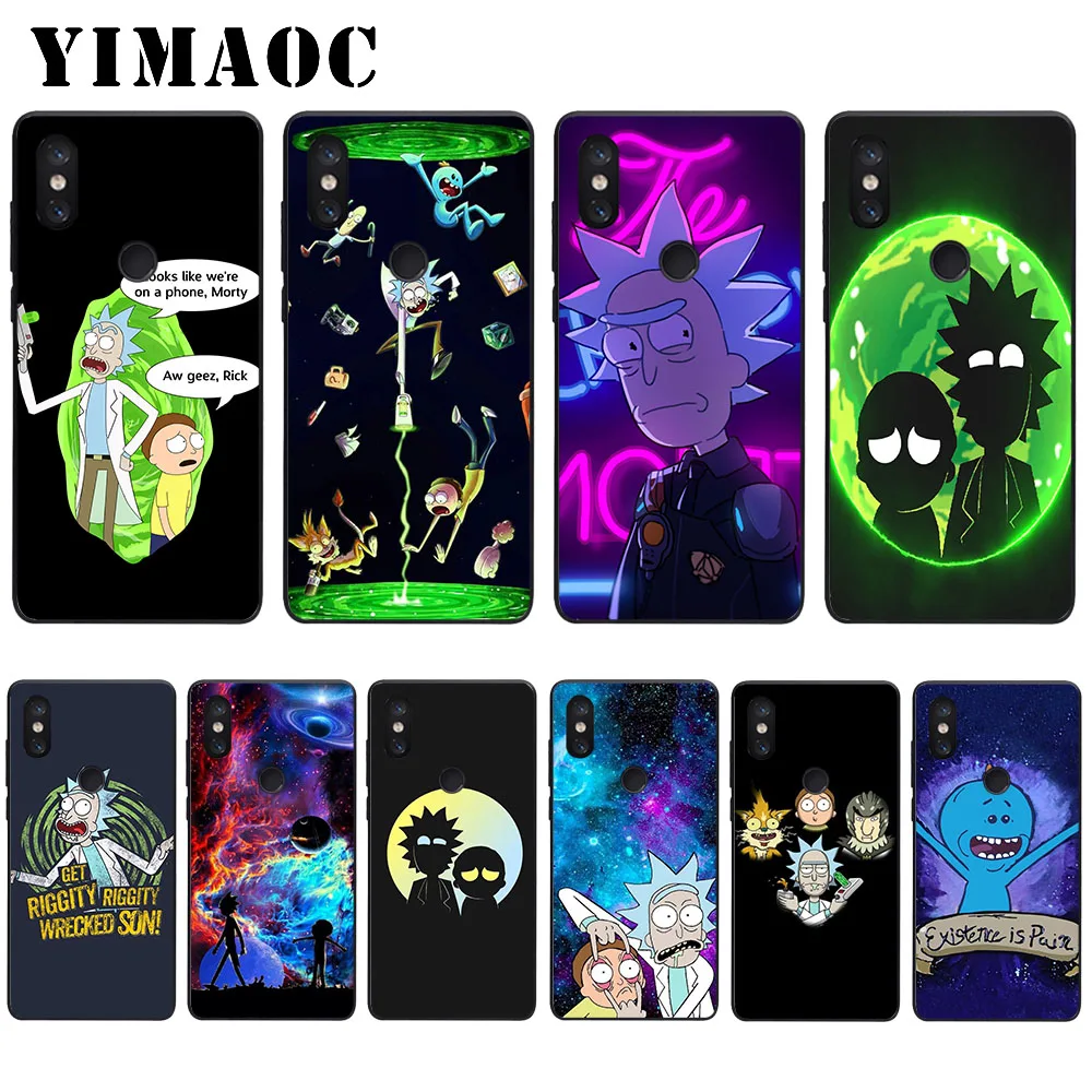 YIMAOC Cartoon Rick And Morty Soft Case for Xiaomi Mi5 Mi5S Mi6 Mi9 Mi8 Lite SE A1 A2 Pocophone F1 MAX 3 |