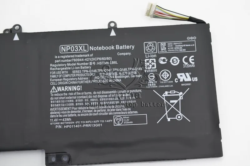 Оригинальный аккумулятор JIGU NP03XL для HP Pavilion X360 13 A010DX b116t Envy 15 U010DX U050CA HSTNN LB6L 760944 421