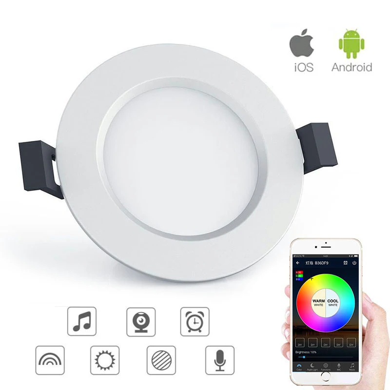 OOBEST светодиодный светильник, лампочка, наружный светильник, лампочка с bluetooth, светильник с музыкой, меняющий цвет, светильник, умный RGB светильник