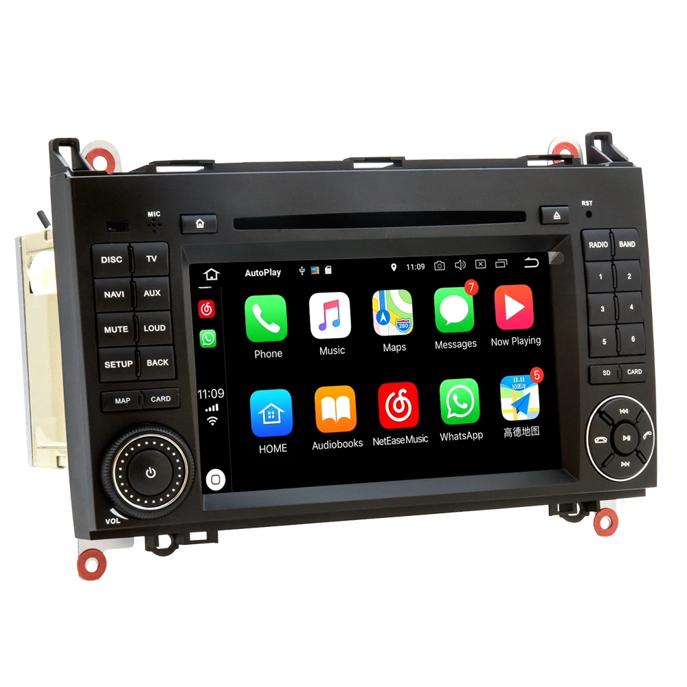 Автомобильный DVD плеер IPS Android 8 0 для Mercedes Benz B200 W169 W245 W906 Sprinter Viano Vito GPS радио стерео