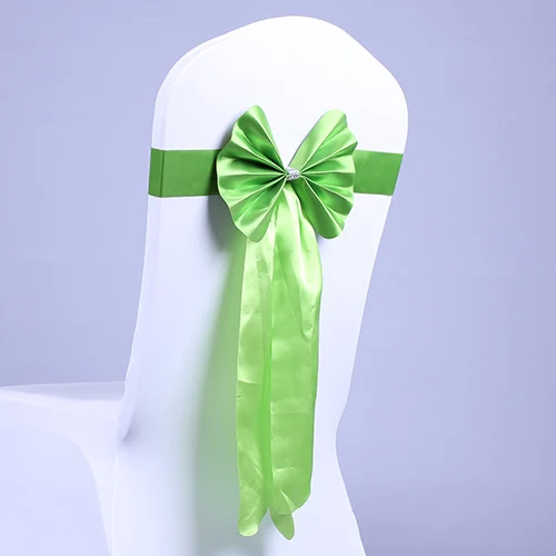 bowknot for banquet chairs bow belt elastic chair cover bandeaus ribbon wedding props |