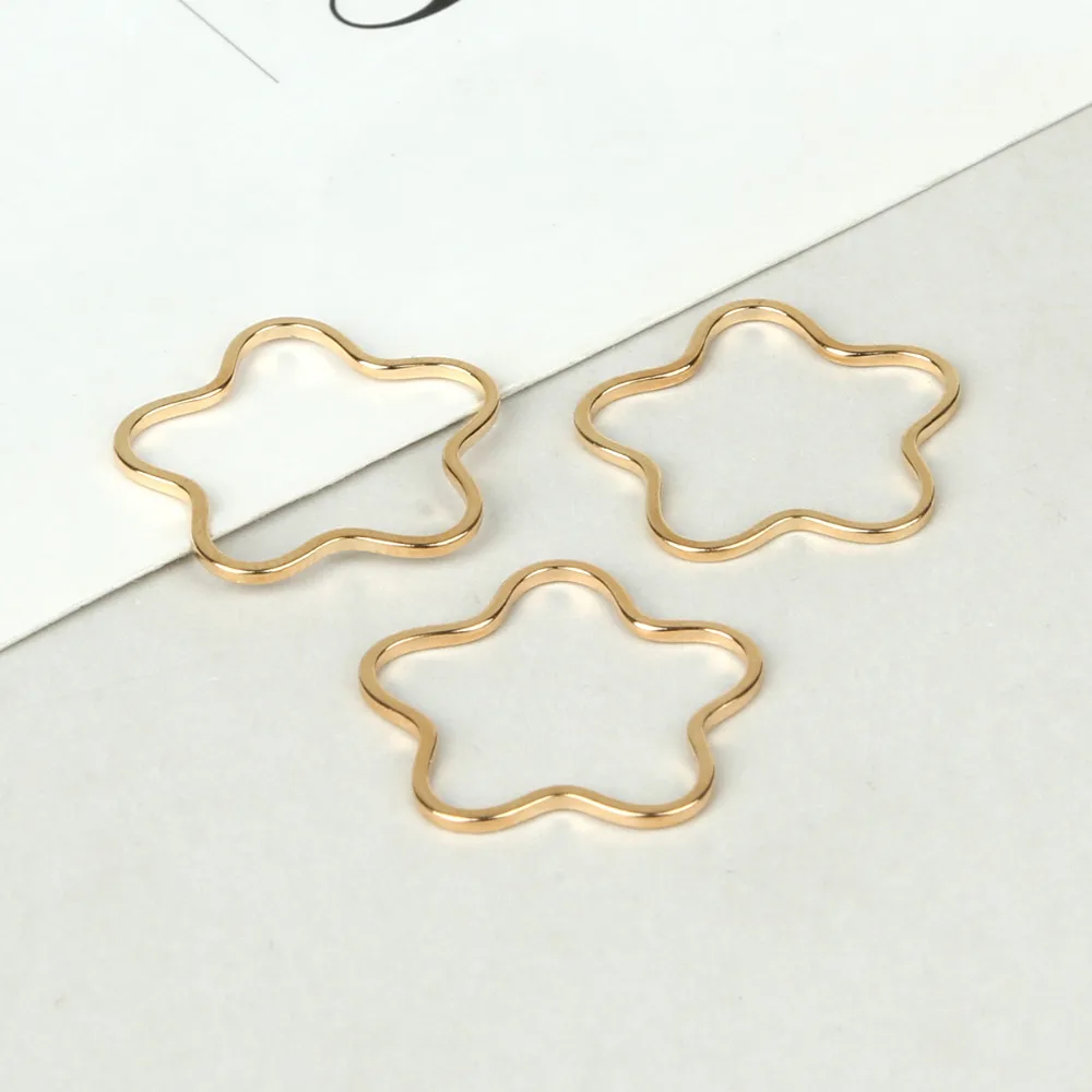 Оптовая продажа медные позолоченные Подвески KC с цветком 20 шт./лот Ювелирная