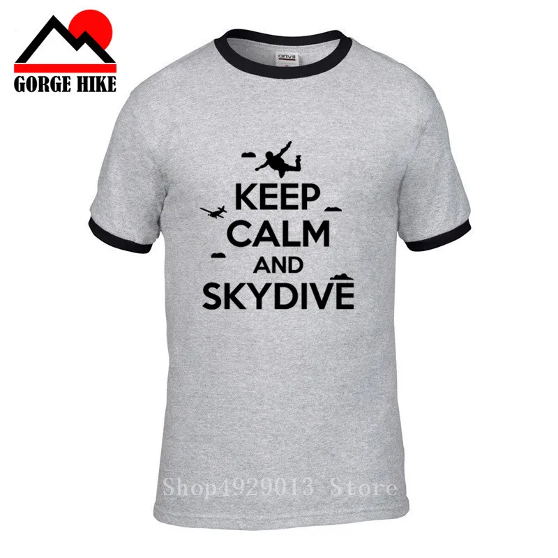 Мужская футболка с принтом Keep Calm And Go Skydiver Adrenaline Sky Dive maximal модные футболки