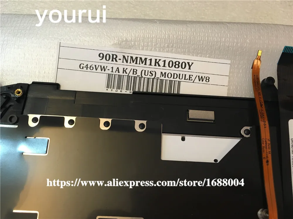 Yourui US клавиатура для ноутбука ASUS G46 G46V G46VW английская черная с подсветкой Клавиатура для ноутбука Упор для рук