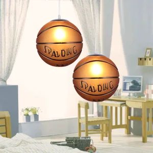 Basketball Football Hallway Pendant Lights Children Bedroom Loft Pendent Lamp Personality Cartoon Room Kids Room Led Lighting