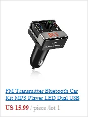 Bluetooth автомобильный беспроводной fm-передатчик стерео громкой связи с 1,4 дюймовым ЖК-экраном и usb-зарядным устройством поддержка tf-карты USB Flash