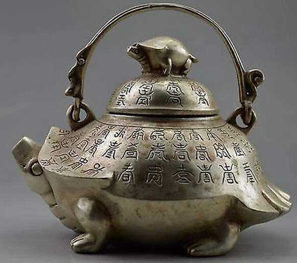 WBY 726 + серебряная бронза украшенная старой ручной работы Тибет серебро резная