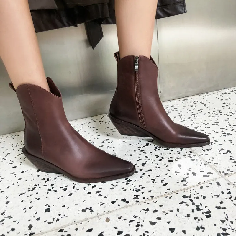 Женские ботильоны из натуральной кожи цвет черный коричневый Ботинки martin Botas