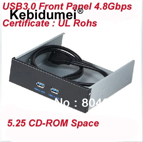 USB3.0 Передняя панель 5 25 &quotПередняя с 20 штыревыми разъемами для CD ROM|usb3.0 flash|panel