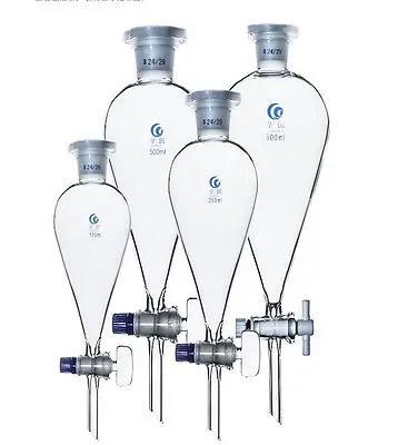 2000ml 29/32 Joint Chemistry Laborotary Glass Pear Shaped Separatory Funnel with PTFE Stopcock