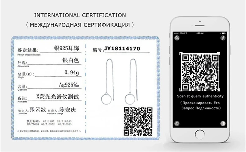 SODROV 925 Стерлинговое серебро круглые висячие серьги изысканные ювелирные изделия подарок женские длинные серьги HE029