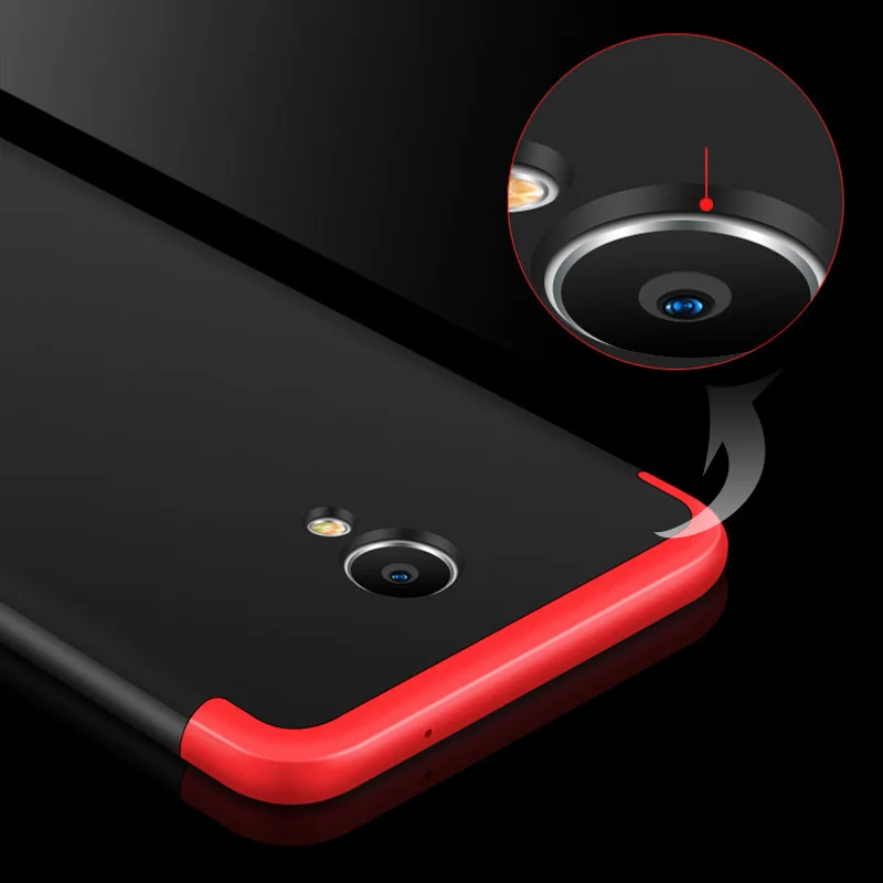 Чехол для Meizu M3 M5 M6 Note роскошный чехол 3 в 1 360 полный защитный Жесткий ПК задняя