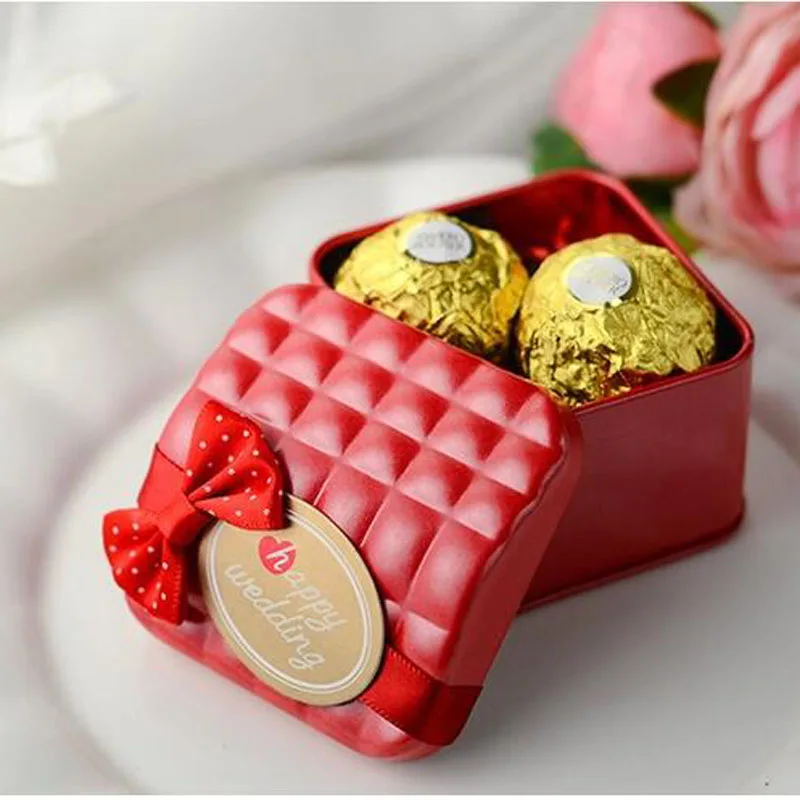 9 шт./лот мини в форме домика жесть железо счастливые Свадебные сладкие конфетные