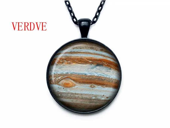 Подвеска в стиле ретро Planets Earth Venus Mars Jupiter Neptune из меркуриного стекла кабошон