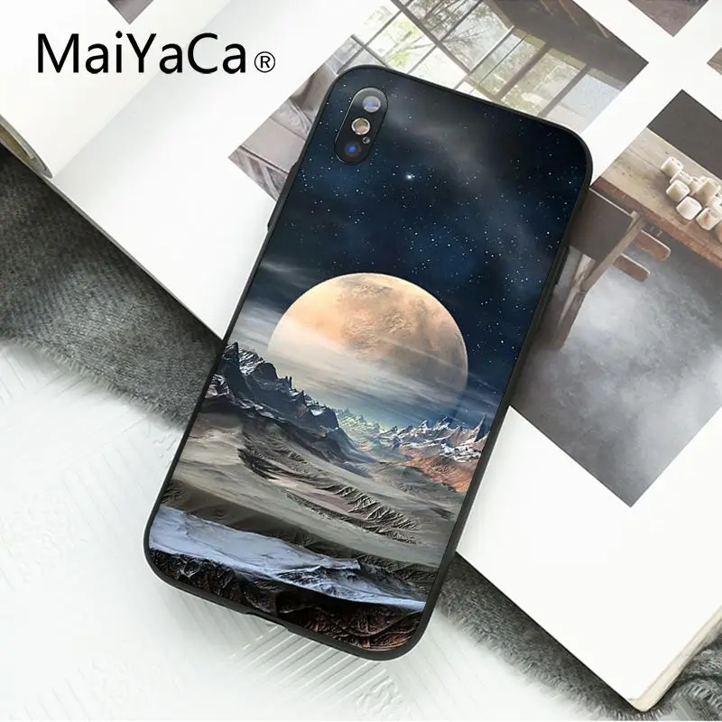 С космическим звездным принтом Чехол для мобильного телефона iphone 12 11 pro MAX X XS 6 6s 7 8