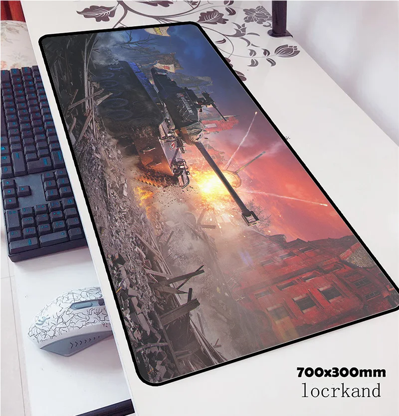 Коврик для мыши world of tanks 70x30 см игровой коврик в стиле аниме с массивным рисунком