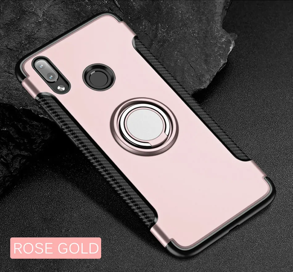 Rose gold Роскошный противоударный чехол-бампер для Xiaomi Redmi Note 7 6 Pro, силиконовый чехол-накладка для Redmi 7 6A 6 Pro, автомобильный мягкий чехол - Цвет: Rose gold