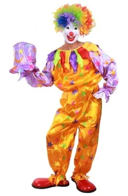 Adult Cosplay Dress Clown Clothes Halloween Circus Performance Clothing Party Men's Men Shoes Mask | Тематическая одежда и