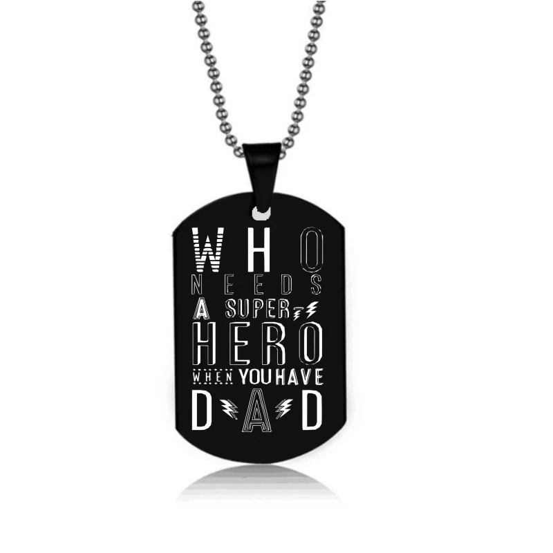 Ожерелье с подвеской You Are My Super Hero из нержавеющей стали|Ожерелья подвеской| |