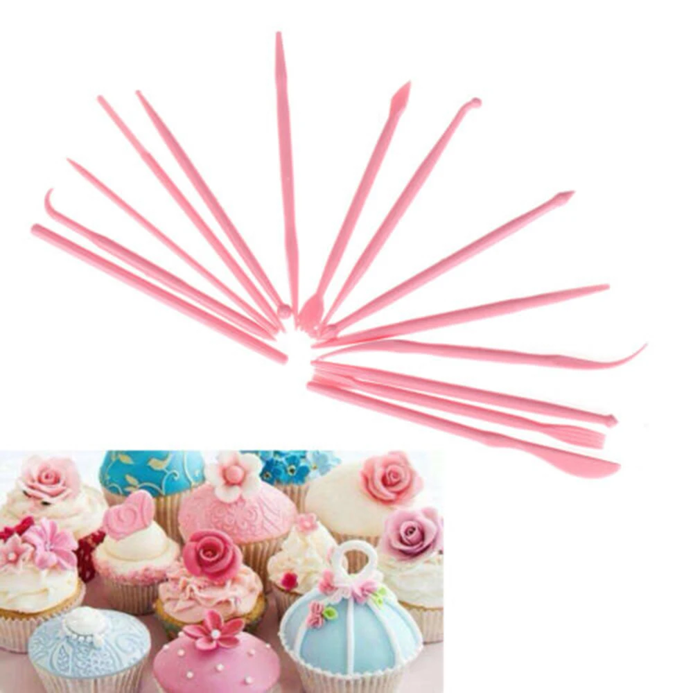 14 шт мини формы кондитерские ремесла цветок помадка резьбы резаки инструменты