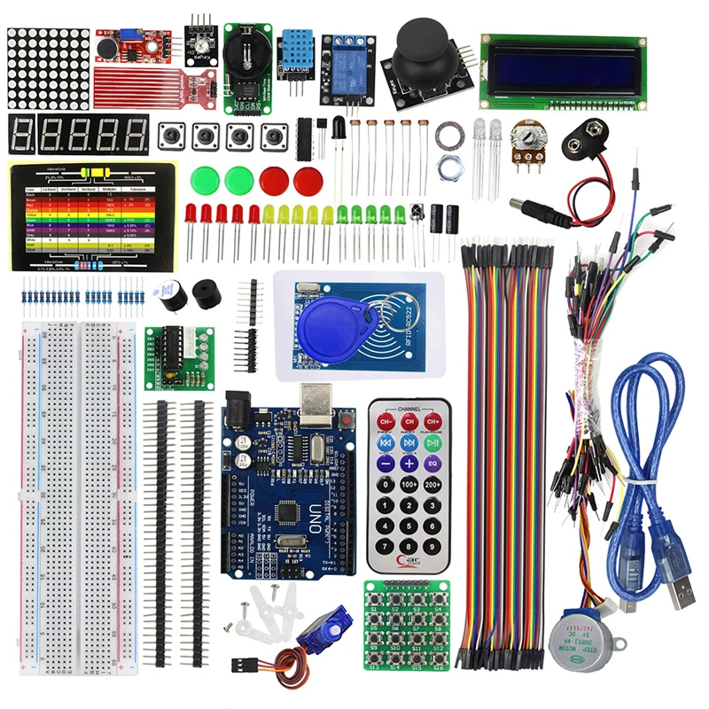 RFID стартовый набор для arduino UNO R3 обновленная версия шагового двигателя Обучающий
