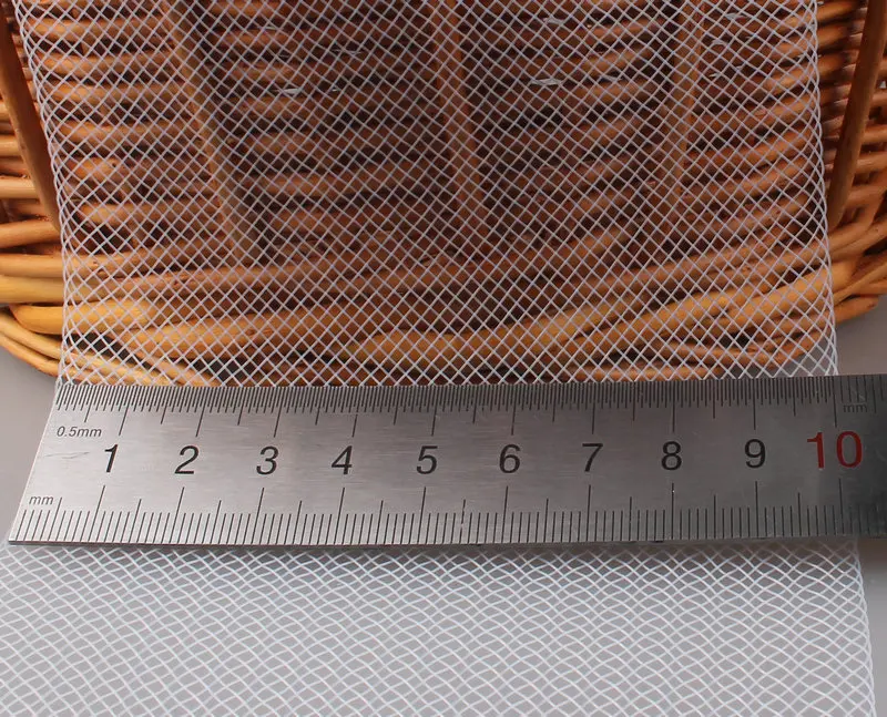 4 &quot(10 см) Плоский жесткий гофрированный ящик коса для женщин шляпа сетка 100