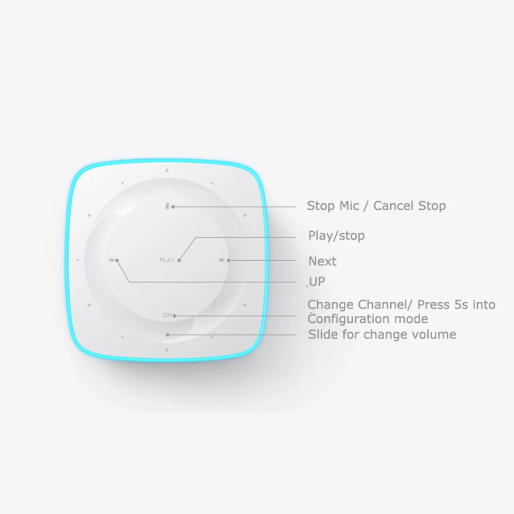 Xiaomi AI WiFi Bluetooth 4.1 Speaker Classical Volume Control Hands-free Calls Two-channel Supports A2DP music playing 12V 4 ohm |