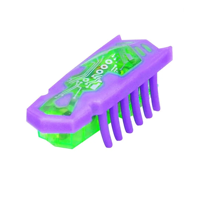 Purple Забавный нано-робот с шестигранной головкой, электронный Кот, собака, котенок, щенок, домашние животные, игрушки для детей, розыгрыши, удивительные животные, насекомые, игрушки, принадлежности - Цвет: Purple