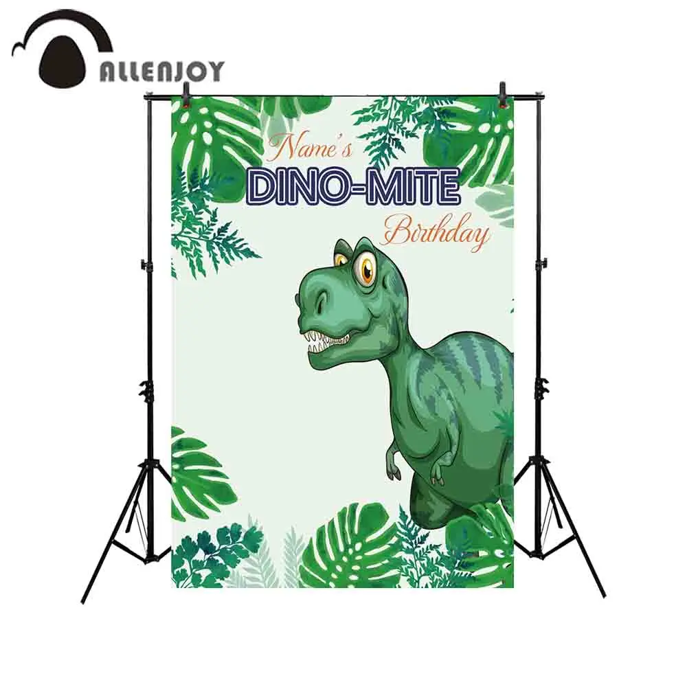 Allenjoy фоны для фотостудии тропические растения милый динозавр день рождения тема