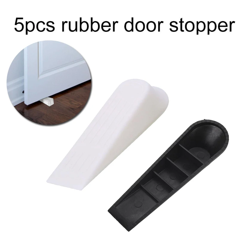 5 шт. гаджет дверные ручки аксессуары белый/черный Doorstops удержания ограничитель открывания двери бампера на танкетке держатель
